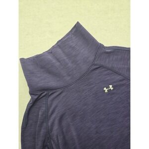 Under Armour Long Sleeve Purple Funnel Neck Thumb Hole Top Athletic‎